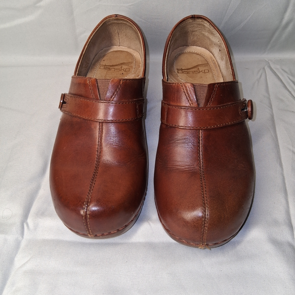 Dansko Brown Leather Clogs